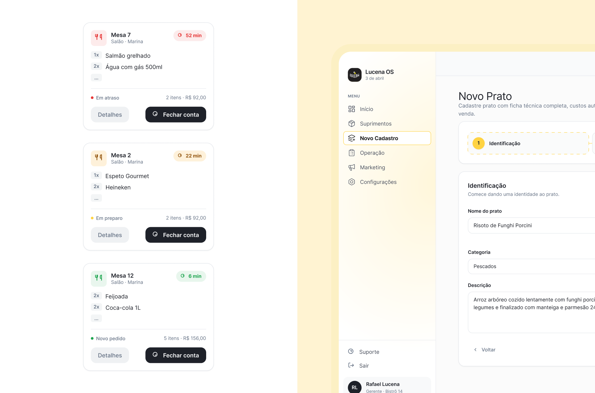 LucenaOS — Food Service Inventory Intelligence